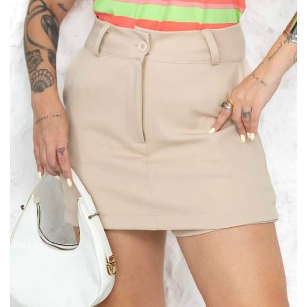Short Saia Feminina Alfaiataria – Elegante, Confortável e Versátil