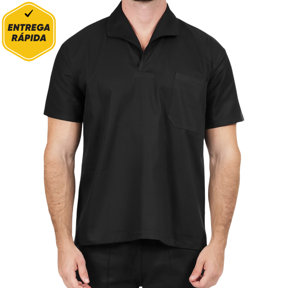 Camisa Brim Manga Curta Uniforme Profissional para Trabalho em Construção e Indústria em Oferta na Shopee