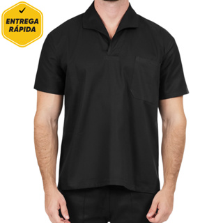 Camisa Brim Manga Curta Uniforme Profissional para Trabalho em Construção e Indústria em Oferta na Shopee
