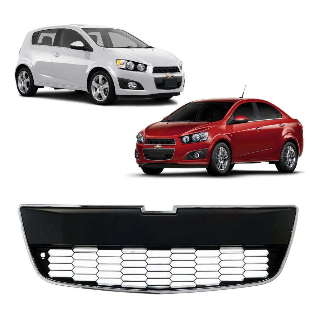 Grade Inferior Parachoque Dianteiro Friso Cromado Sonic Hatch Sonic Sedan 2012 2013 14 2015 95019923