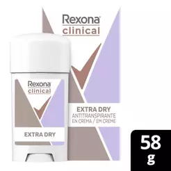 Desodorante Antitranspirante em Creme Rexona Clinical Extra Dry 58g