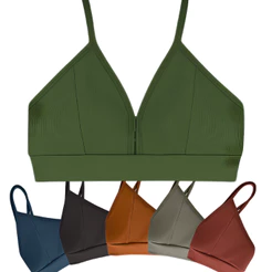Kit Top Fitness Feminino Decote Gota Premium Alça Fina SEM Bojo Sustentação Academia
