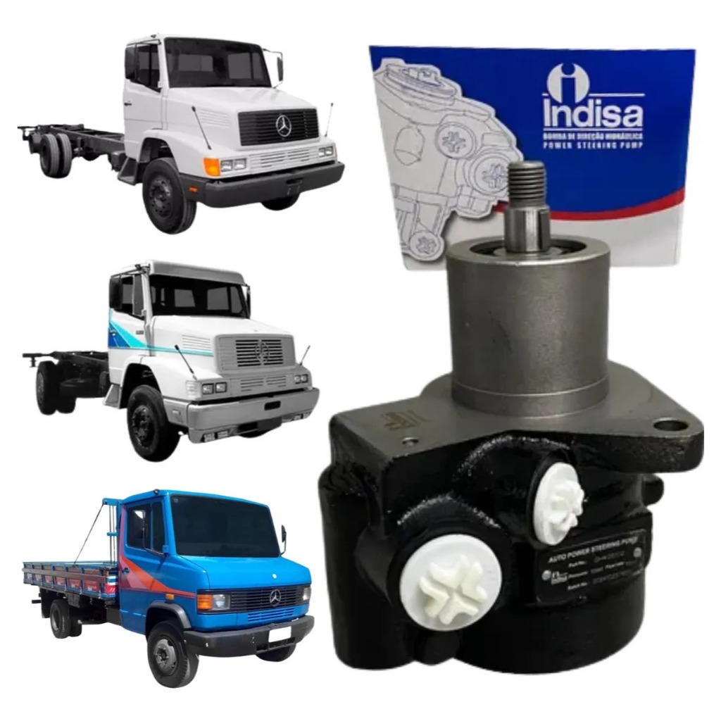 Bomba de Direção Hidráulica Indisa Para Caminhões Mercedes Benz L1218 1113 1313 1418 2318 1621 1414 em Oferta na Shopee