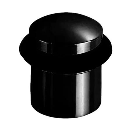 Batedor Amortecedor de Porta Piso Chão Preto Fosco Metal Aluminio Maciço em Oferta na Shopee