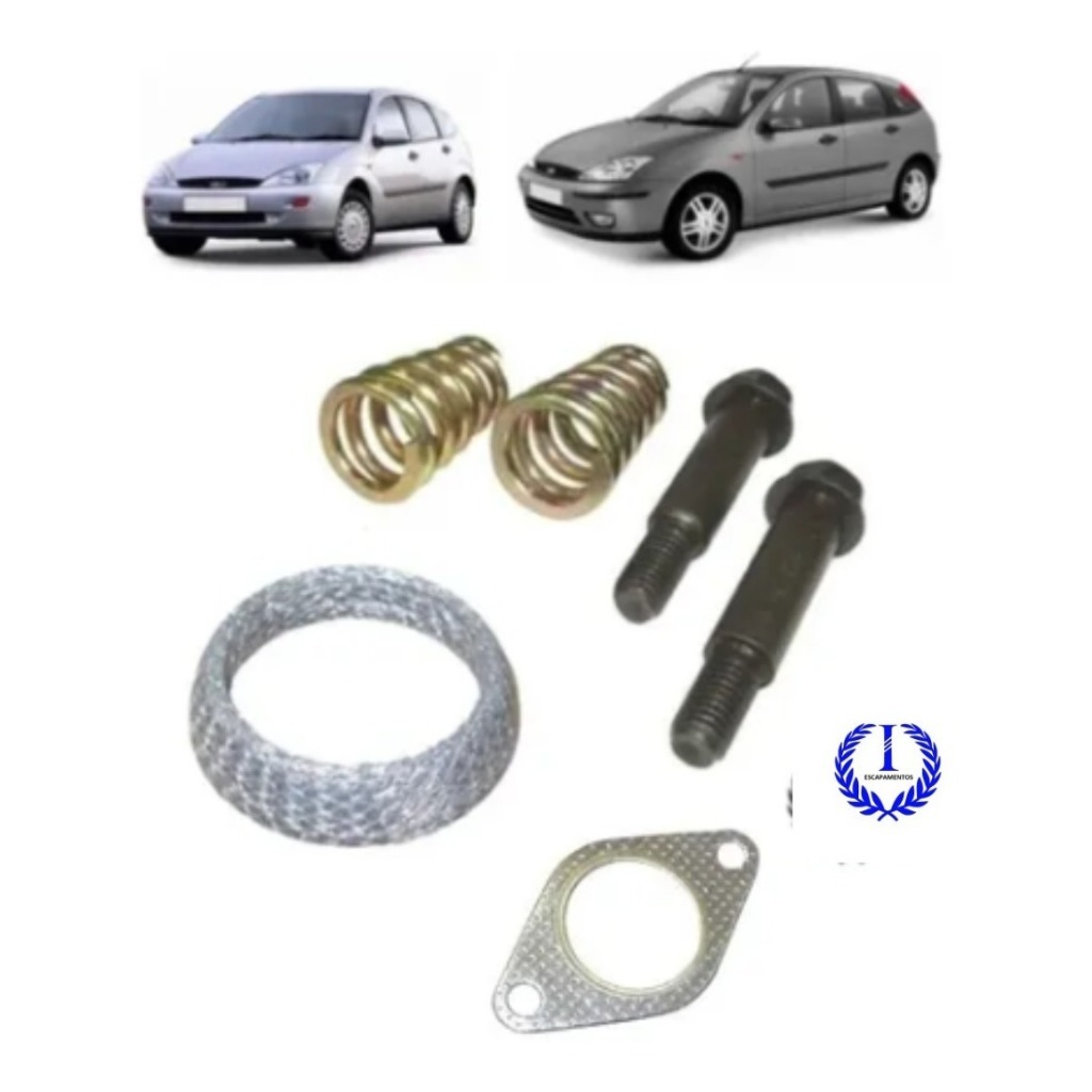 Kit Anel Vedação + Junta Escapamento Focus 1.6 8v Rocan 03..