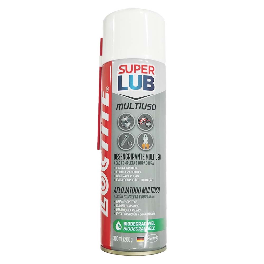 DESENGRIPANTE SUPER LUB MULTIUSO 300ML BIODEGRADAVEL - LOCTITE