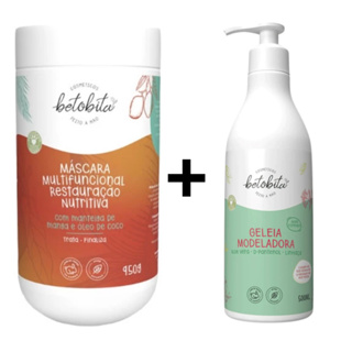 Geleia + Máscara Capilar Multifuncional RESTAURAÇÃO NUTRITIVA BetoBita em Oferta na Shopee