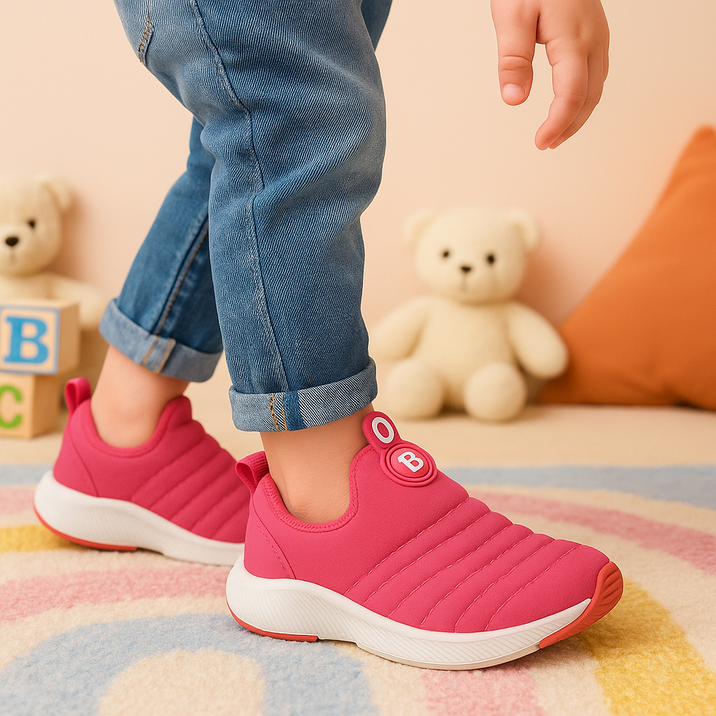 Tênis Meia Infantil Slip On Meninas Meninos Para Dia a Dia Escola Lazer Confortável Antiderrapante