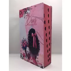 Bíblia Sagrada Tamanho Grande Capa Dura Com Harpa Palavras de Jesus em Vermelho Menina Morena
