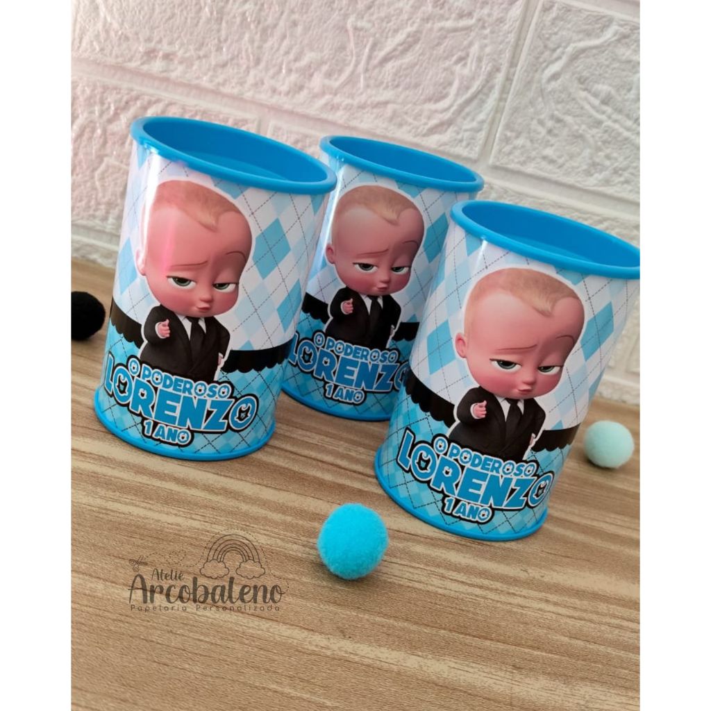 Cofrinhos Personalizados Lembrancinha - Poderoso Chefinho Mesversário Menino ChefinhoTodos os temas
