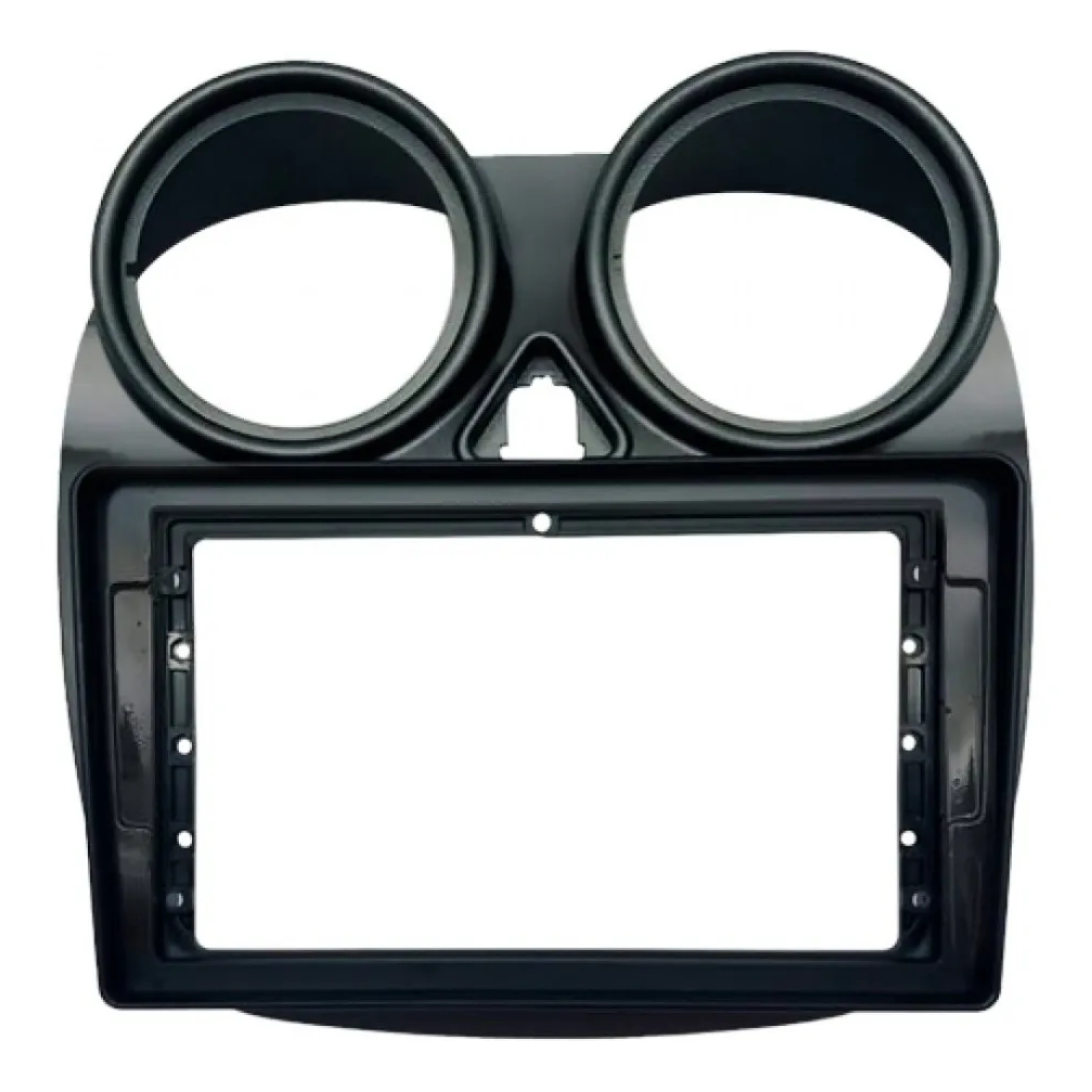 Moldura Multimidia 9 Polegadas Palio Attractive 2012 2013 2014 2015 2016 2017 2018 Black Piano