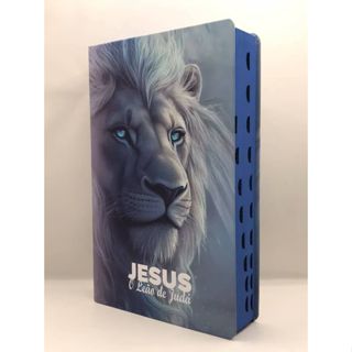 Bíblia Sagrada Tamanho Grande Capa Dura Com Harpa Palavras de Jesus em Vermelho Leão Congelado em Oferta na Shopee