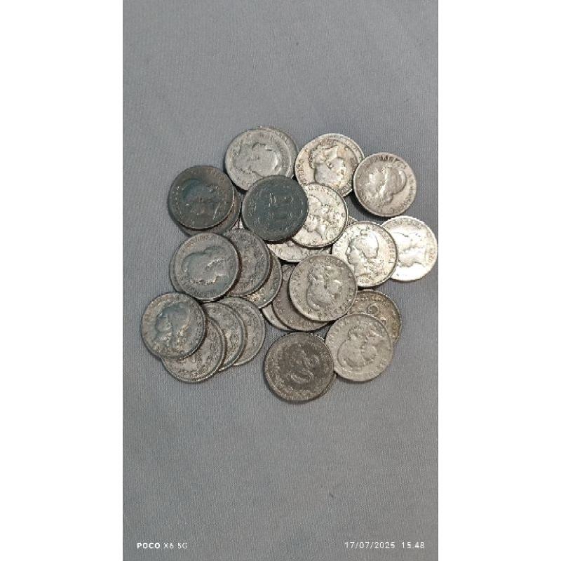 LOTE DE MOEDAS ARGENTINA 20 CENTAVOS PEÇAS ESCASSAS 30 PEÇAS MBC.