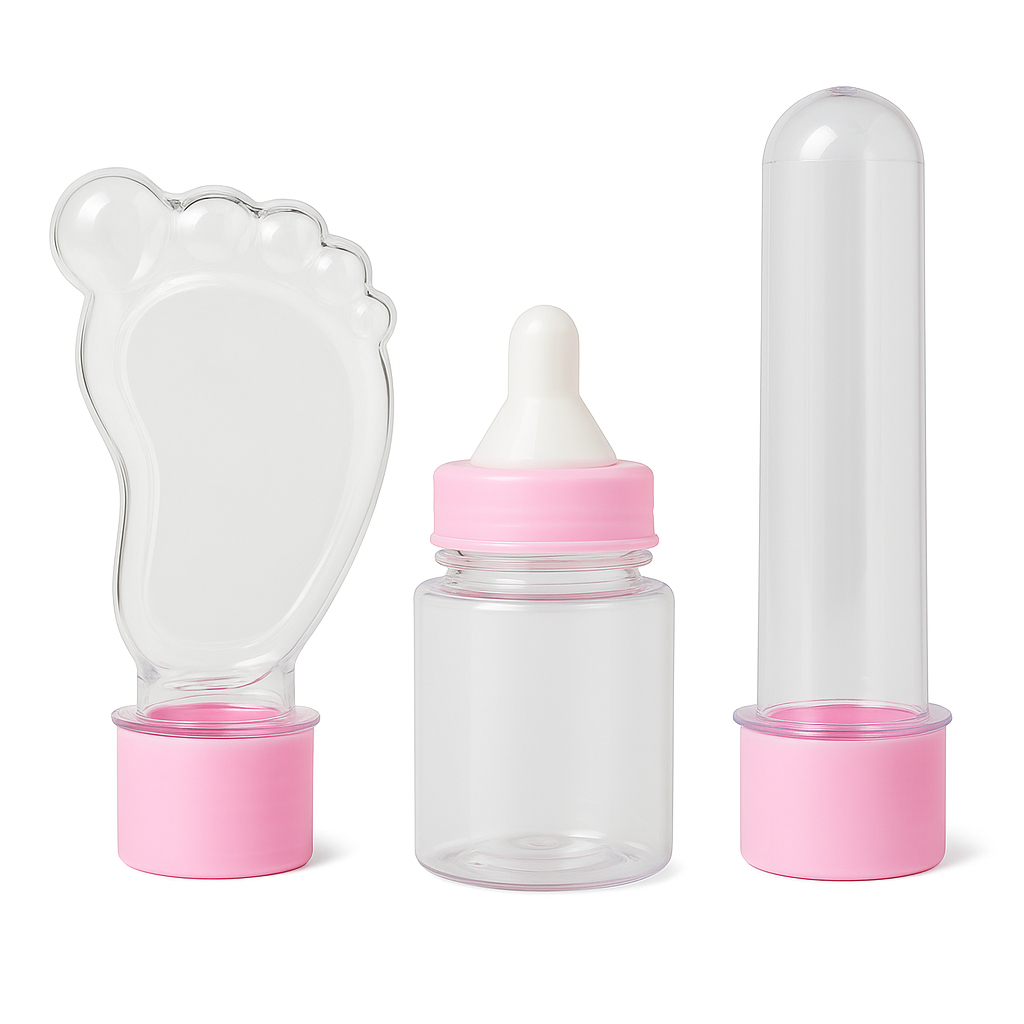 Kit 30 lembrancinhas -10 Tubetes 13 cm 10 Mamadeira e 10 Tubete Pezinho - tubet Pé Chá de Bebe Festa em Oferta na Shopee