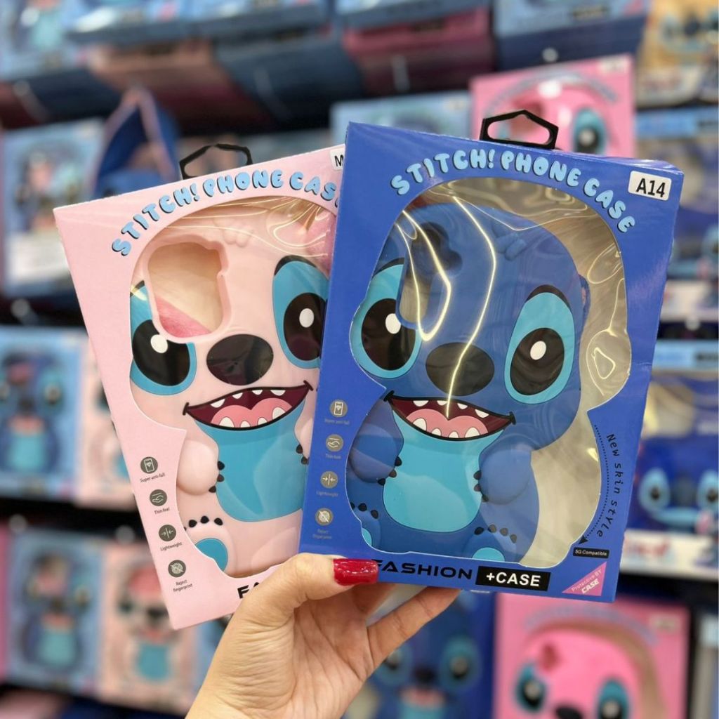 Capa Capinha Stitch C/Orelha Para iPhone 11 A 15