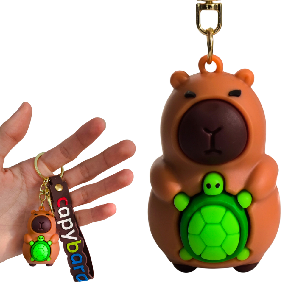 Chaveiro Emborrachado Premium Capivara Fofa