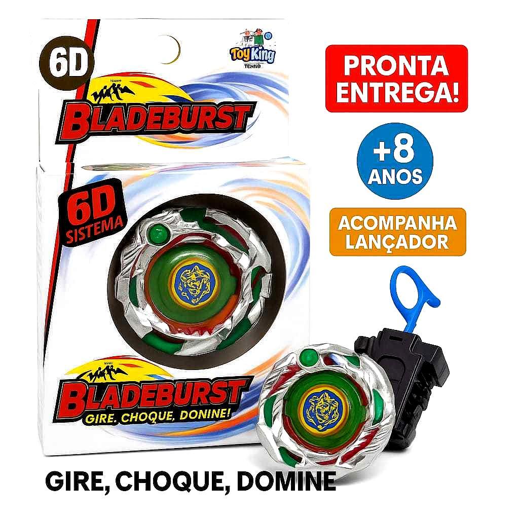 Beyblade Bladeburst com Lançador e Led– Gire, Choque e Domine!