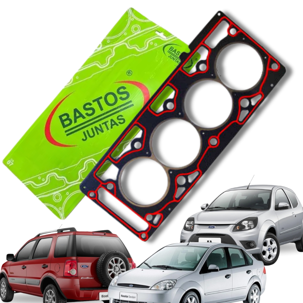 Junta Cabeçote Sob Medida 3mm Ford Zetec Rocam 1.6 8v Focus Fiesta Bastos em Oferta na Shopee