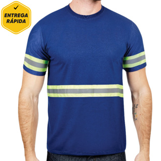 Camiseta Básica PV Refletiva Manga Curta Uniforme Profissional Industria e Construção Civil em Oferta na Shopee
