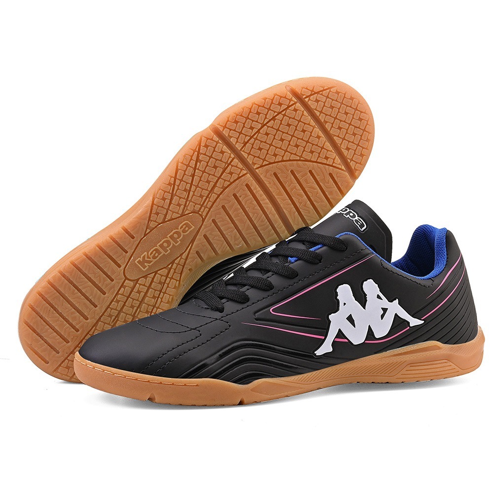 Chuteira Kappa Turin Infantil Masculina Futsal Preto Rosa Confortável em Oferta na Shopee