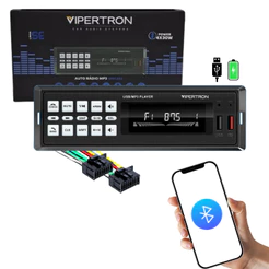 Rádio FM/MP3 Bluetooth 4 RCA 30X4 USB 2.0 Carregador LCD Controle via App