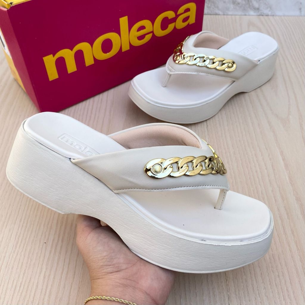 Tamanco Sandália Feminino Moleca Strech Confortável Acolchoado Leve