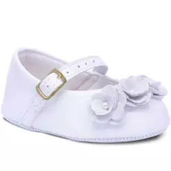 Sapatilha Bebê Menina Batizado Sapato Boneca Infantil 01.08