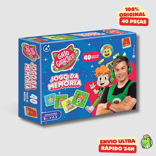Jogo da Memória de Madeira Gato Galático Gamer Youtuber 40 peças Algazarra em Oferta na Shopee