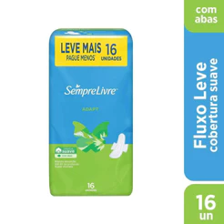 Absorvente Sempre Livre Adapt Suave com Abas 16 Unidades – Conforto e Proteção