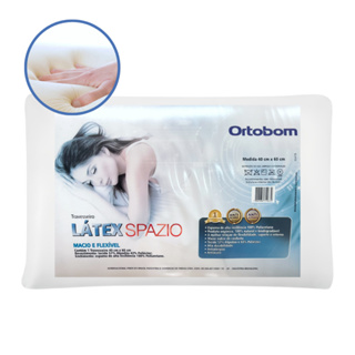 Travesseiro Latex Spazio Ortobom Antiácaro e Antialérgico - Espuma De Alta Durabilidade em Oferta na Shopee