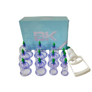 Kit De Ventosa BK Com 12 Copos Compacta Ventosaterapia em Oferta na Shopee