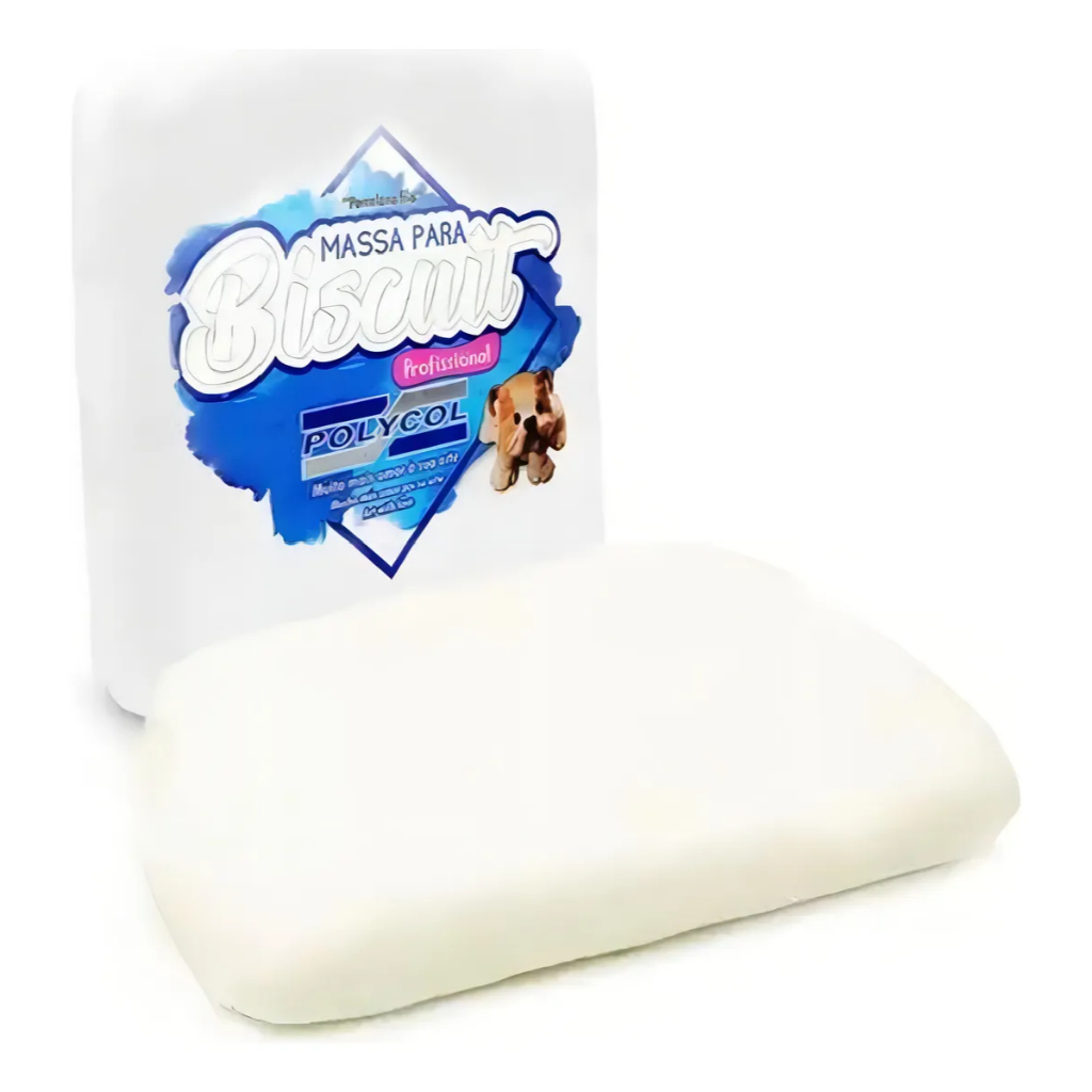 Massa para Biscuit Profissional Branco Polycol 90gr em Oferta na Shopee