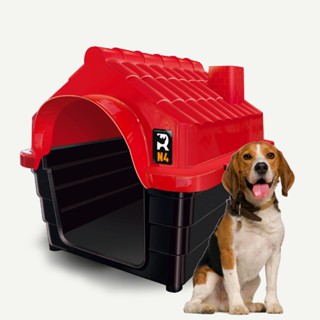 Casa Casinha Numero 4 para Cachorro Platica envio imediato - Cor Vermelha em Oferta na Shopee