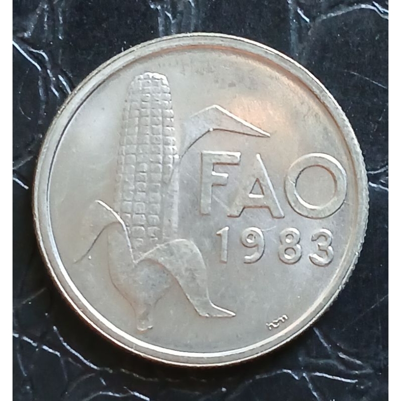 Moeda Fao Portugal 1983 - espiga.