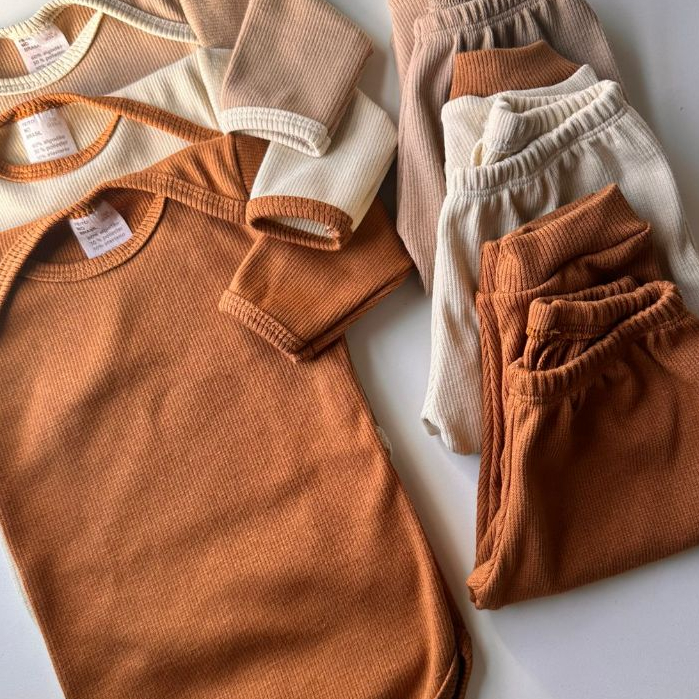 Conjunto Canelado – RN ao GG bebê unissex