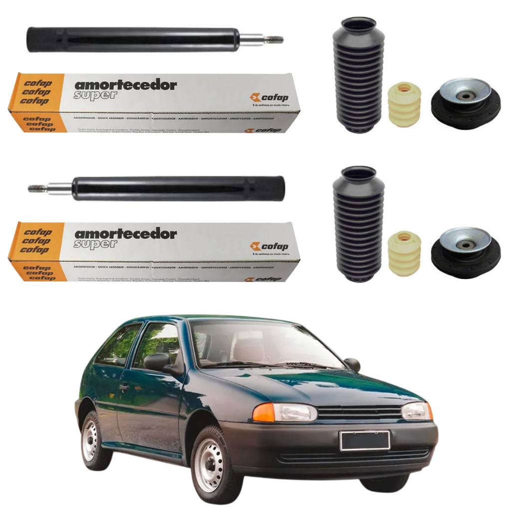 PAR AMORTECEDOR DIANTEIRO GOL SPECIAL G2 2001 A 2005 ORIGINAL COFAP + KITS