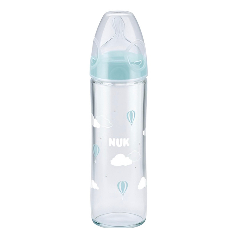 MAMADEIRA DE VIDRO NUK FIRST CHOICE ELEGANCE 240 ML 0 A 6 MESES
