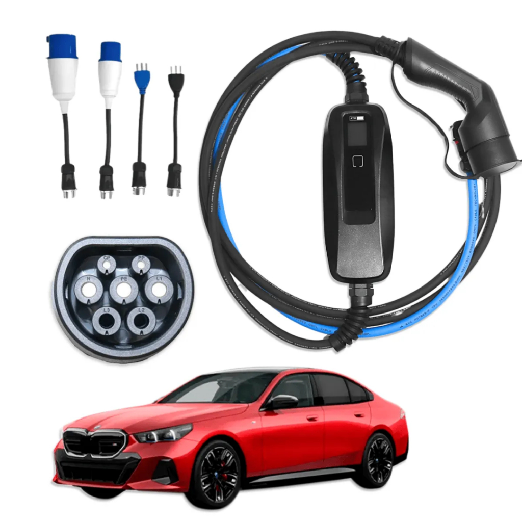Carregador Portátil para Carro Elétrico BMW i5 M60 | 7.2 kW T2 ATM Ultraflex