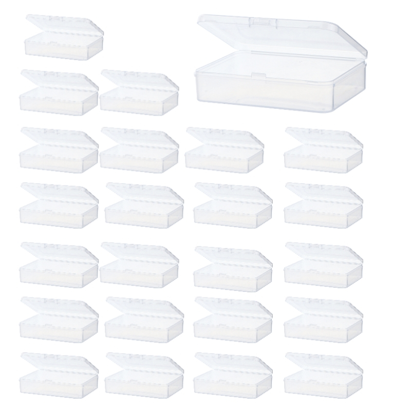 24 Caixinhas Plásticas Organizadoras Multiuso 7x5,6x1,5cm