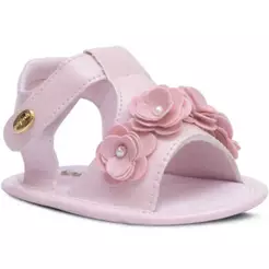 Sandalinha Infantil Feminina Sapato Bebê Leve E Macio 01.18