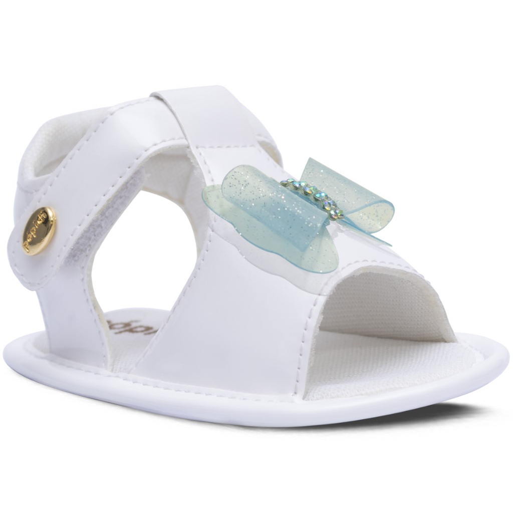 Sapatinho Bebe Infantil Nº 13 ao 18 Sandalia Feminina Menina Laço 01.40