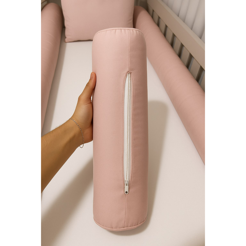 Rolo Protetor Lateral 1,88m Cama Solteiro/casal Com Zíper