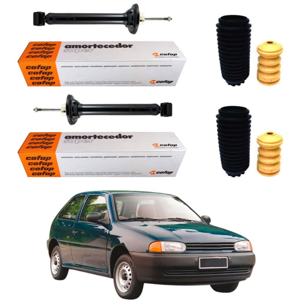 PAR AMORTECEDOR TRASEIRO GOL SPECIAL G2 2001 A 2005 ORIGINAL COFAP + KITS