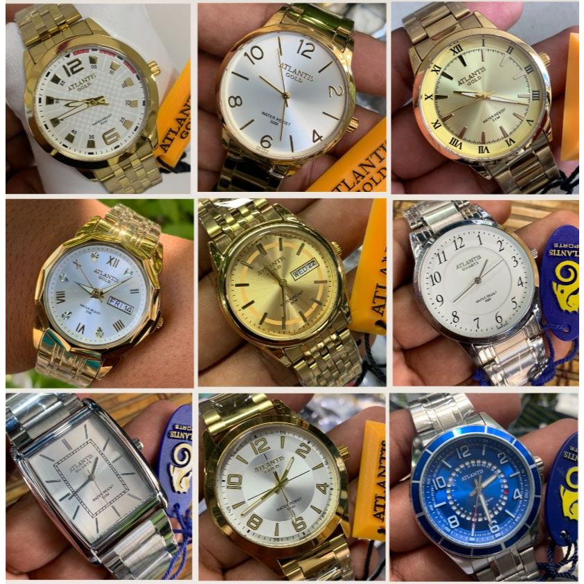 Atlantis Original Atacado 9 peças Relógios Feminino e Masculino Empreendedor