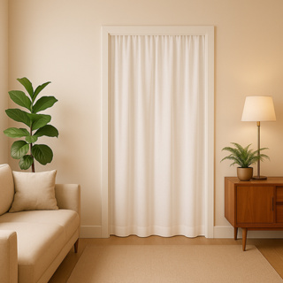 Cortina para Porta Elegance 1,40 x 2,10 - Ideal para Quarto, Sala, Cozinha e Separação de Ambientes em Oferta na Shopee