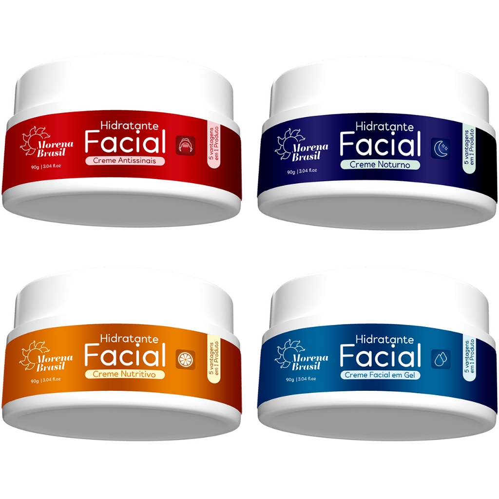 Kit SkinCare Completo Morena Brasil - Hidratação, Nutrição, Clareamento e Renovação