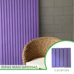 Kit 6m² Ripado BOLD Lavanda 30x30 - 66 peças | Anti-impacto | Autocolante