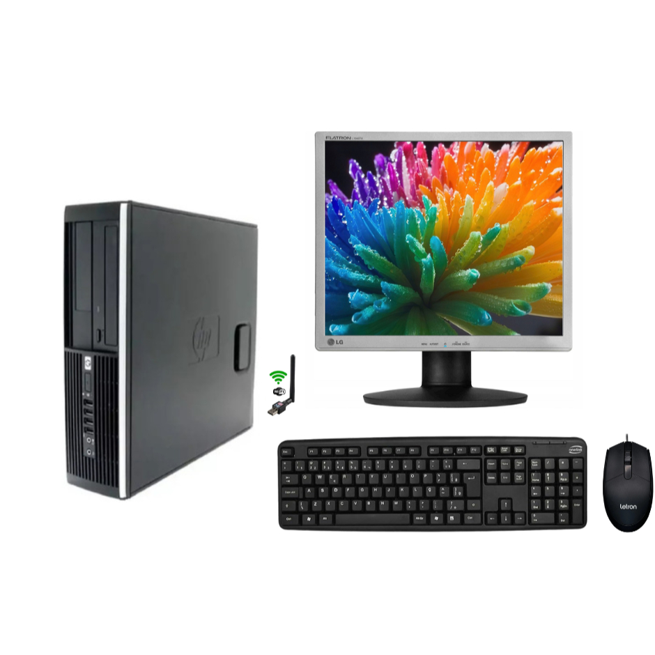 Computador Completo HP AMD Phenom 8gb de Ram 320gb Wifi Tela 17" Teclado Mouse Cabos Nota Fiscal