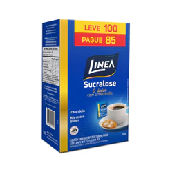 Adoçante em pó Sucralose Linea Leve 100 e Pague 85 Sachês de 500mg