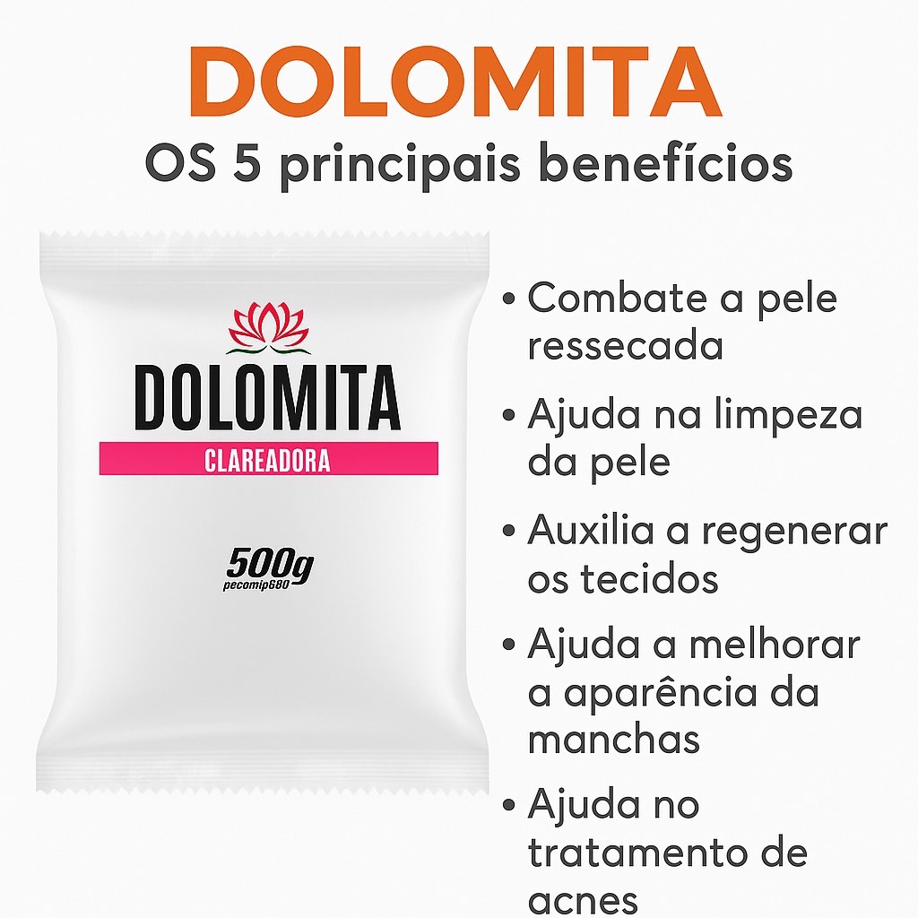 Dolomita em Pó Pura SKINCARE Com Laudo Técnico Esterelizada Dolamita Clareadora de Manchas Dolomita em Pó Pura SKINCARE Com Laudo Técnico Esterelizada Dolamita Clareadora de Manchas